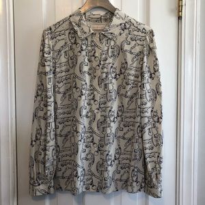 Tory Burch Silk Blend Blouse size 2